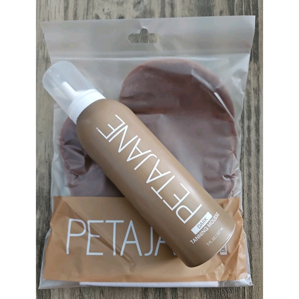 Peta Jane Sunless Tanning In Dark Tanning Mousse 7oz With Mitt